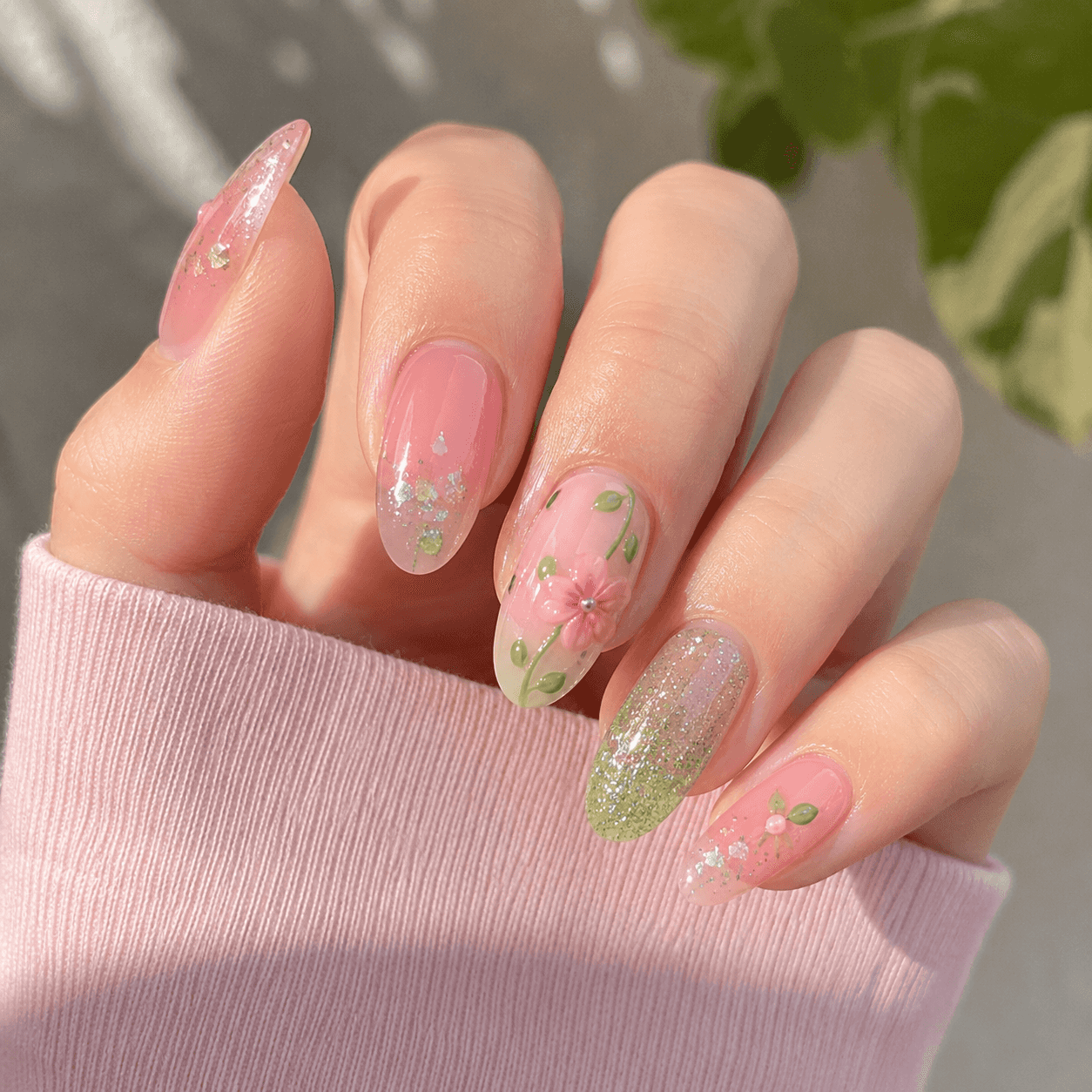 Arte de Uñas Verano Floral 3D